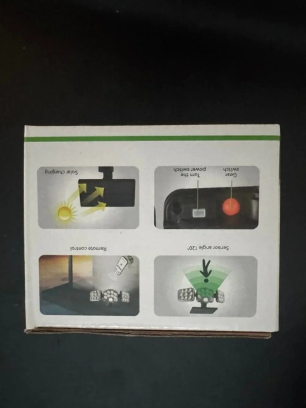 Solar Motion Sensor Light LED Outdoor Security Flood Light Remote Control NEW - Picture 4 of 6